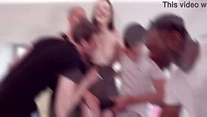 Dp Dvp With Margo Von Teese In Rough 4On1 Gangbang!