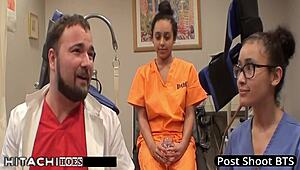 Freshman Mia Sanchez Receives Mandatory Hitachi Orgasm From Nurse With Gloves