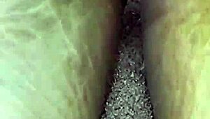 Intense barefeet modeling teases sandy nature with footfetish sensations.