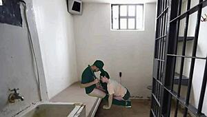 Police Officer FUCKS Prisoner In Humiliation Scene, Ball Licking And Bareback BDSM, Video Leaks And He Gets Fired.