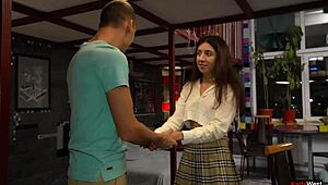 TEEN FUCKS STEPFATHER ON SAME BED AFTER FISHING