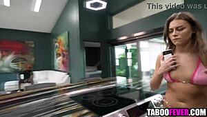 step daughter helps step mom by fucking black guy