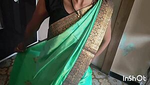 Is my village bhabhi Shivani teasing in that green saree?