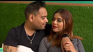 naughty indian girlfriend has first sex with new boyfriend, cumming romantically in hindi