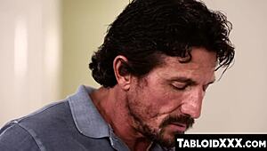 i'm amara romani, stepdad pounds my big ass in doggystyle and feeds me cum.