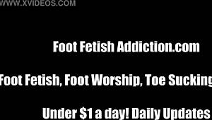 풋잡 페티시 딸딸이 치며 내 귀여운 발 쳐다보는 거 좋아?