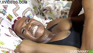 Intense hardcore fuck with long black cock.