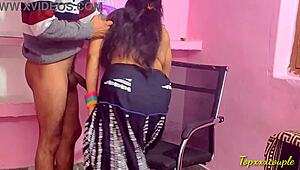Indian Bitch Endures Painful Fuck in Office Backroom