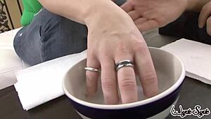 is that tattooed dude banging Sara Jay's shaved cunt hard?