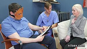 Wicked teen endures painful anus treatment in brutal asylum.