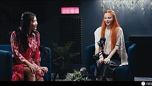 Lesbian redhead freezes time and makes asian babe her sex slave - lezdom hardcore sex 😈