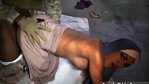 Arab teen dropping that ass 23km outside the base 😍