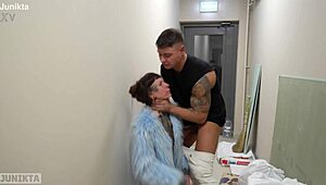 Stepsister anticipates stepbrother's reaction to her smoking.