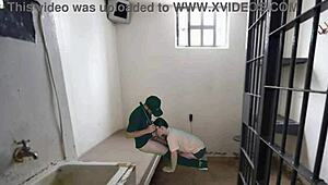 Police Officer FUCKS Prisoner In Humiliation Scene, Ball Licking And Bareback BDSM, Video Leaks And He Gets Fired.