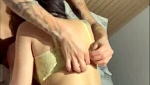 ktal enjoys menage with novinhas japa joh and teh angel in lingerie orgasms