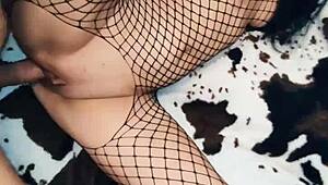 Beautiful Milf Wife Put on Stockings and Seduced Her Husband for Anal