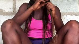 crazy bitch enjoys privacy before using dildo on pussy and asshole