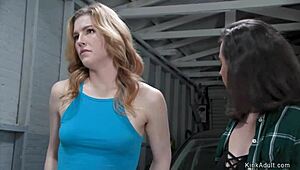 Lesbian stepsisters fuck anal boldly