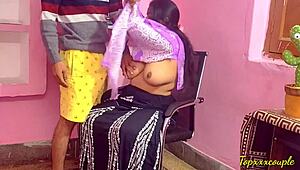 Indian Bitch Endures Painful Fuck in Office Backroom