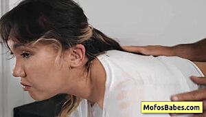 Big Ass Asian Teen 18+ Tomie Tang Takes Massive Dick Deep in Juicy Tight Cunt Rough - Charles Dera