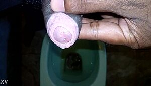 Black man pisses on boy in intense urination scene