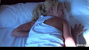 beautiful bubble-butt blonde destiny getting woken up for rough doggystyle?