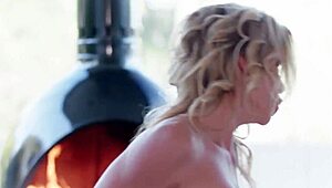 Busty Lesbian Milf Licks Young Tasty Pussy