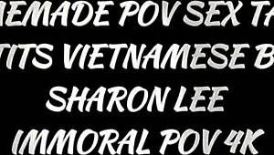 Η Sharon Lee καβαλάει τον Dean σκυλάδικα τα γιγάντια βυζιά τσιμπλάνε τρελά