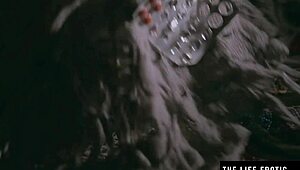 Blonde masturbates to orgasm