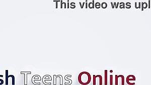 sexy british teen 18+ gives jerk off instructions with big natural tits in lingerie 😍