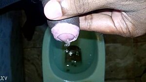 Black man pisses on boy in intense urination scene