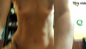 mature amateur couple reaches orgasm in cowgirl position