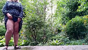 My mature mother-in-law pees standing up