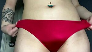 Thick Asian Tries on Panties and Worships Ass