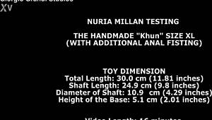 Nuria Millan testează pumn anal XL handmade Khun!