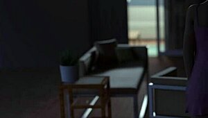 Busty 40 year old milf feels romantic passion with horny pervert in 3d game