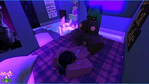 Viper Intensely Fucks Candy And Her Demi-Human Kittens