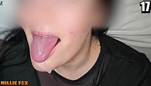 millie swallows 20 cum loads 😋