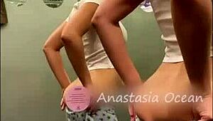 Tiny Girls Touch Each Other In Fitting Room