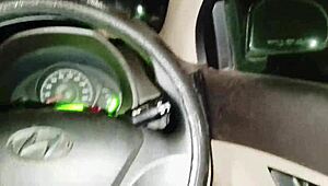 Beautiful housewife cheats on husband with boyfriend in car sex romance