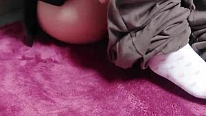 Oil Pleasure with Real Amateur Orgasm