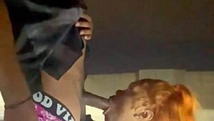 ebony babe gets creampied in beale street parking garage