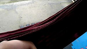 Blonde milf feels intense pleasure cumming in her mouth outdoors