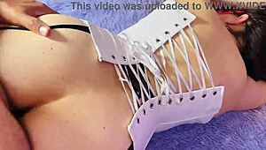 my neighbor's mexican wife loves rough fucking like a bitch on all fours in sheer xred