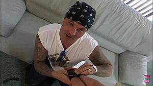 small titts tattooed blonde has anal pleasure and enjoys kissing another sexy girl