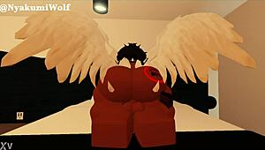 Emptying my balls with this beautiful ebony girl and her futanari monster cock