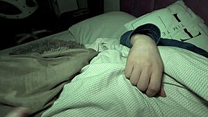 Teen Amateur Fills Up on Cum Before Bed in Neighbor's Room