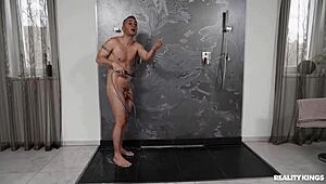 reality kings amateurs fingering pussy masturbation blowjob cumshot fucking in shower