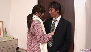 Japanese Virgin Teen 18+ Tricked Guy Next Door To Uncensored Jav Creampie Fuck