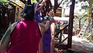 Man Uses Sex Toy To Fuck His Stepdaughter's Tight Pussy